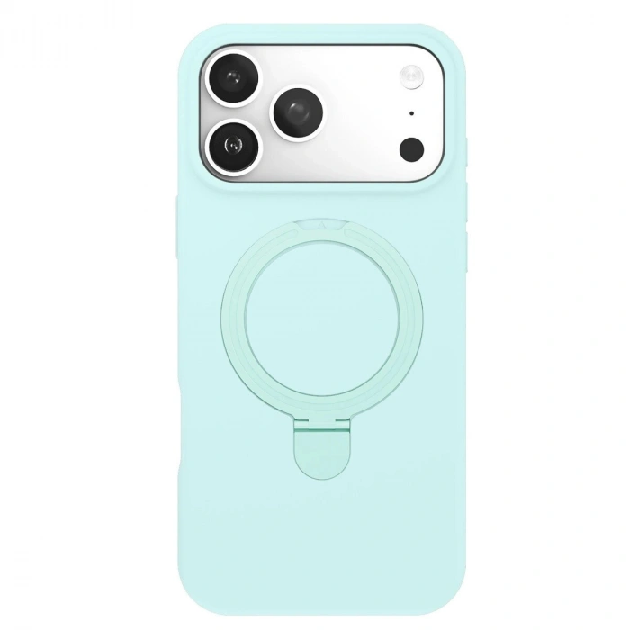 İphone 17 Pro Max Regal Magsafe Standlı Kapak - Su Yeşili