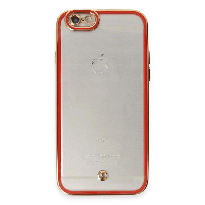 İphone 6 Kılıf Liva Lens  - Kırmızı
