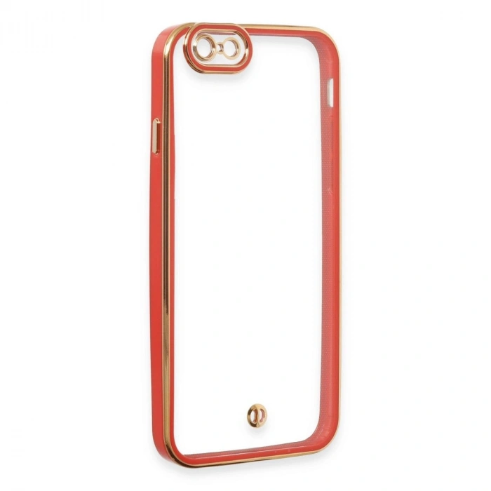 İphone 6 Kılıf Liva Lens  - Kırmızı