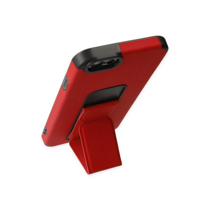 İphone 6 Kılıf Mega Standlı  - Kırmızı