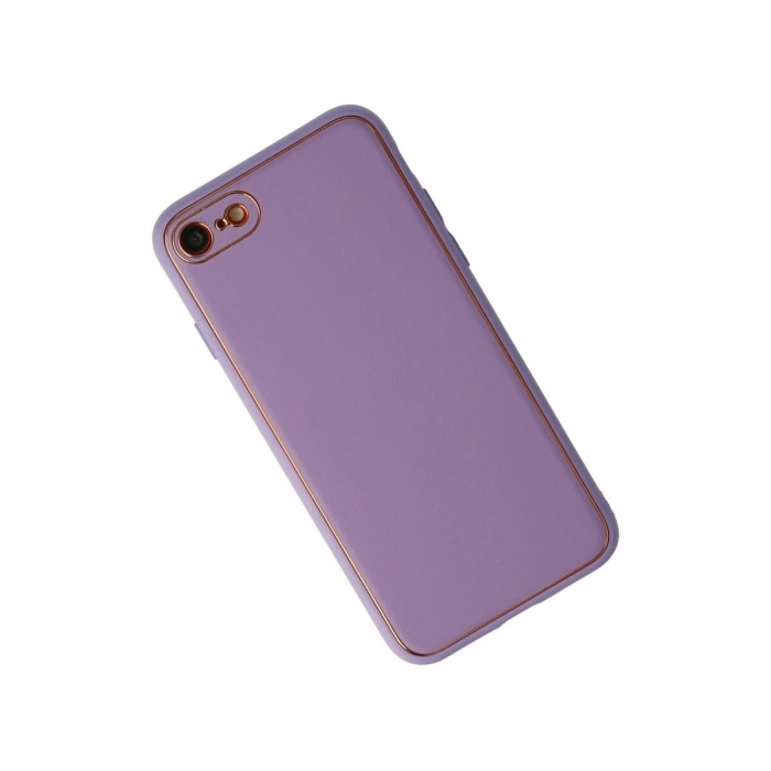 İphone 7 Kılıf Co Deri  Kapak - Lila