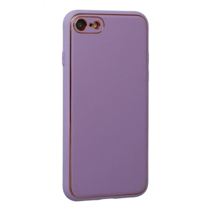 İphone 7 Kılıf Co Deri  Kapak - Lila