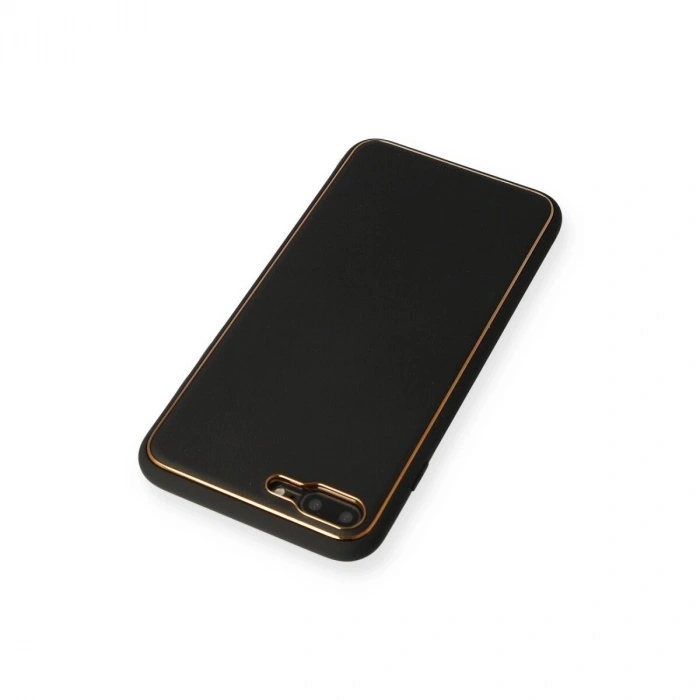 İphone 7 Plus Kılıf Co Deri  Kapak - Siyah
