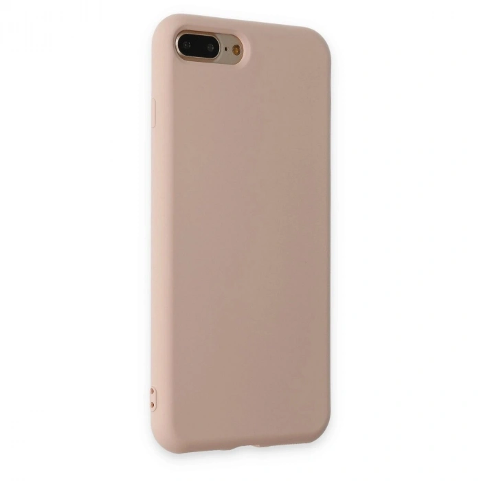 İphone 7 Plus Kılıf Nano İçi Kadife  - Pudra