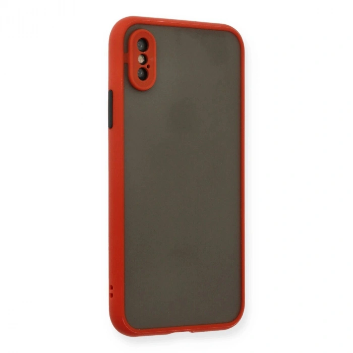 İphone X Kılıf Montreal  Kapak - Kırmızı