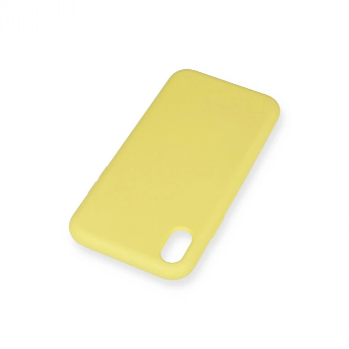 İphone Xr Kılıf Nano İçi Kadife  - Sarı