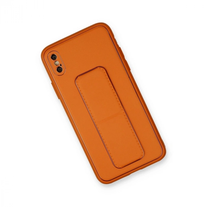 İphone Xs Max Kılıf Co Deri Standlı Kapak - Tcu