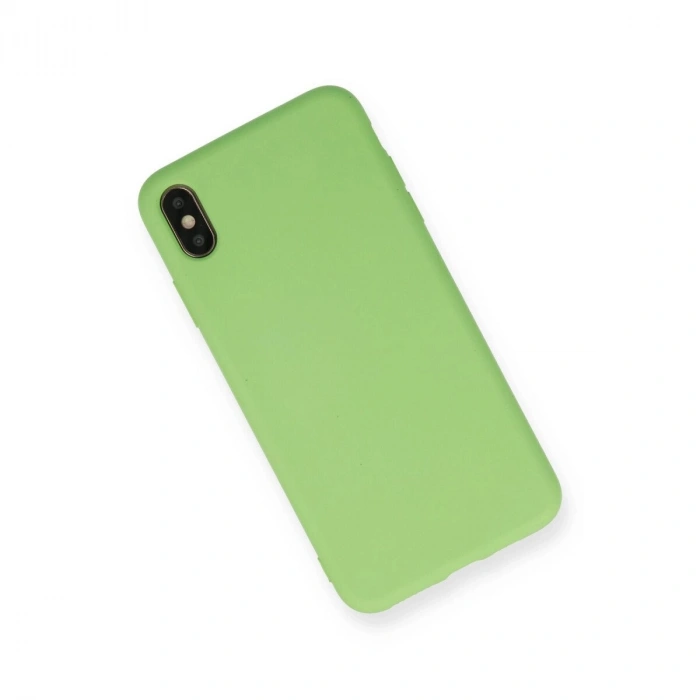 İphone Xs Max Kılıf Nano İçi Kadife  - Açık Yeşil