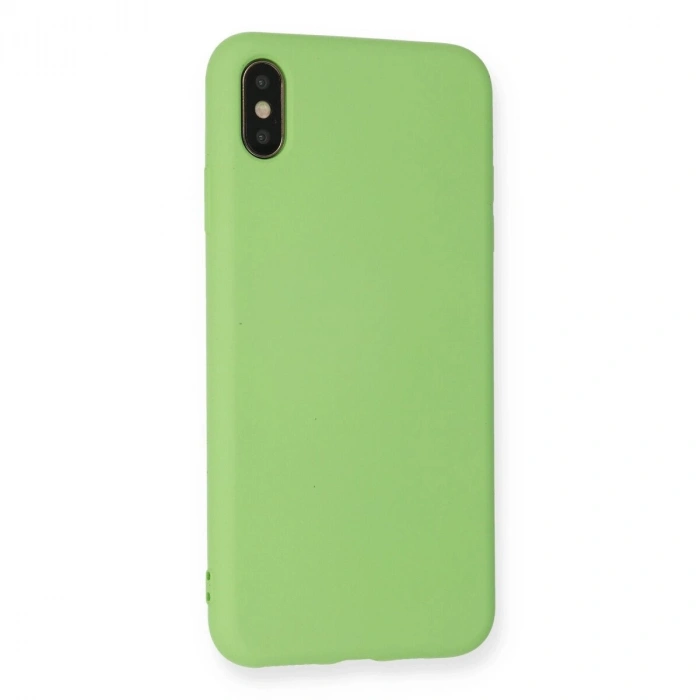 İphone Xs Max Kılıf Nano İçi Kadife  - Açık Yeşil