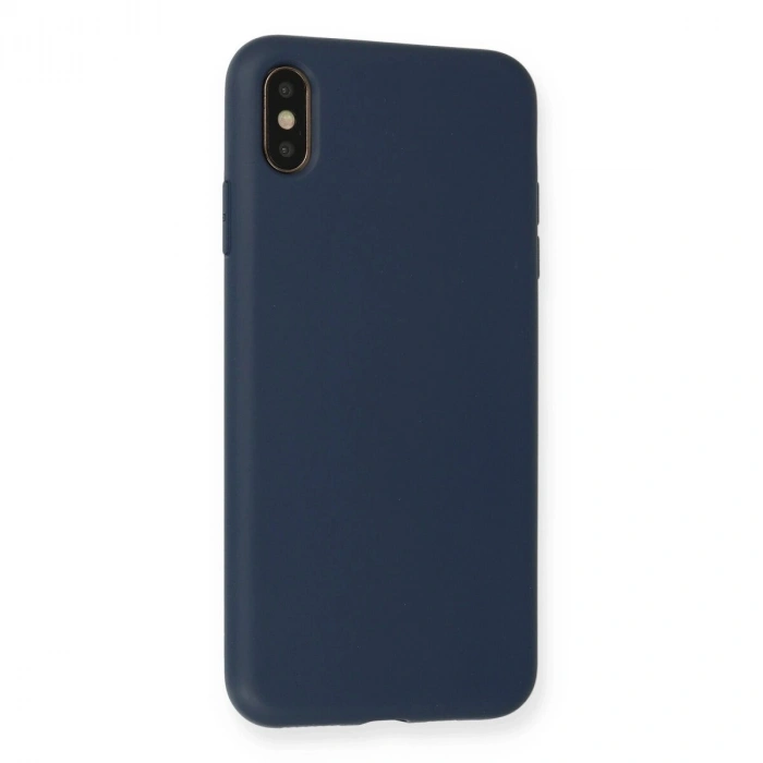 İphone Xs Max Kılıf Nano İçi Kadife  - Lacivert
