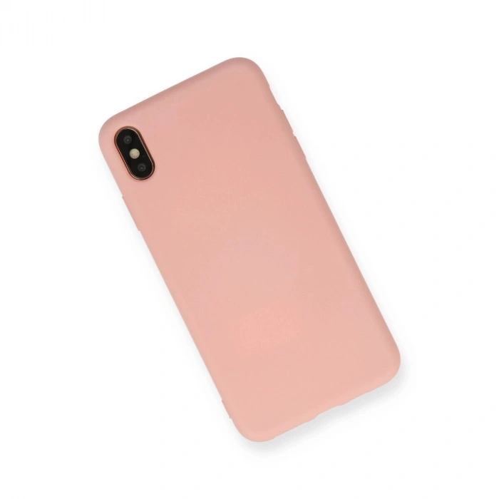 İphone Xs Max Kılıf Nano İçi Kadife  - Pudra