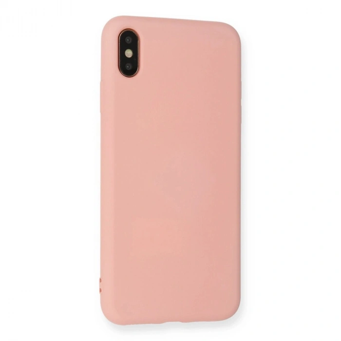 İphone Xs Max Kılıf Nano İçi Kadife  - Pudra