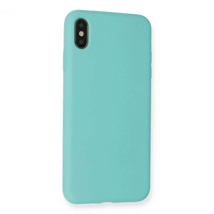 İphone Xs Max Kılıf Nano İçi Kadife  - Turkuaz