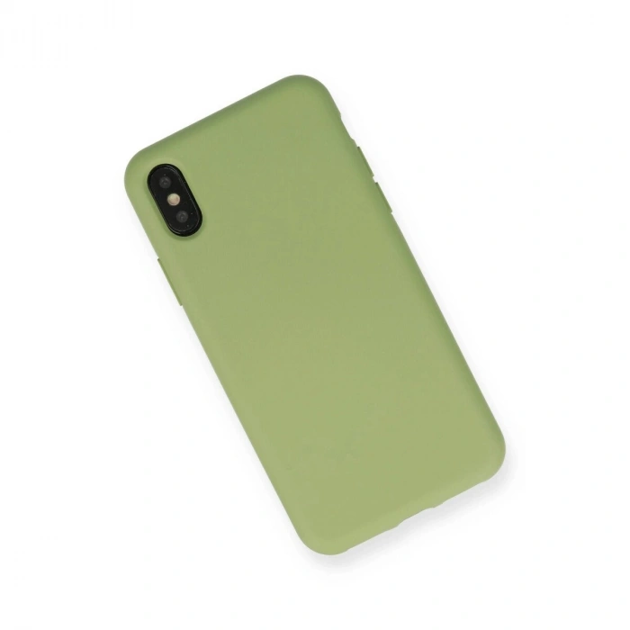 İphone Xs Max Kılıf Nano İçi Kadife  - Yeşil