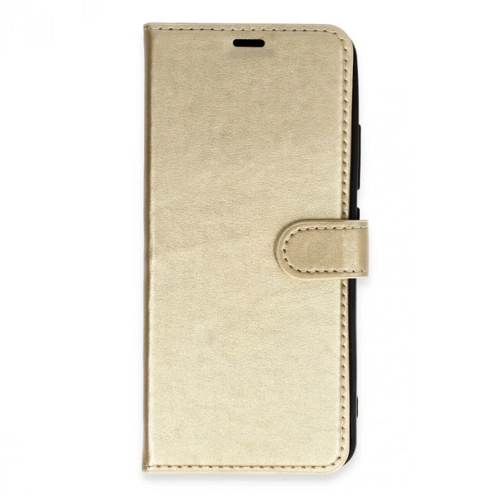 İphone Xs Max Trend S Plus Kapaklı Kılıf - Gold