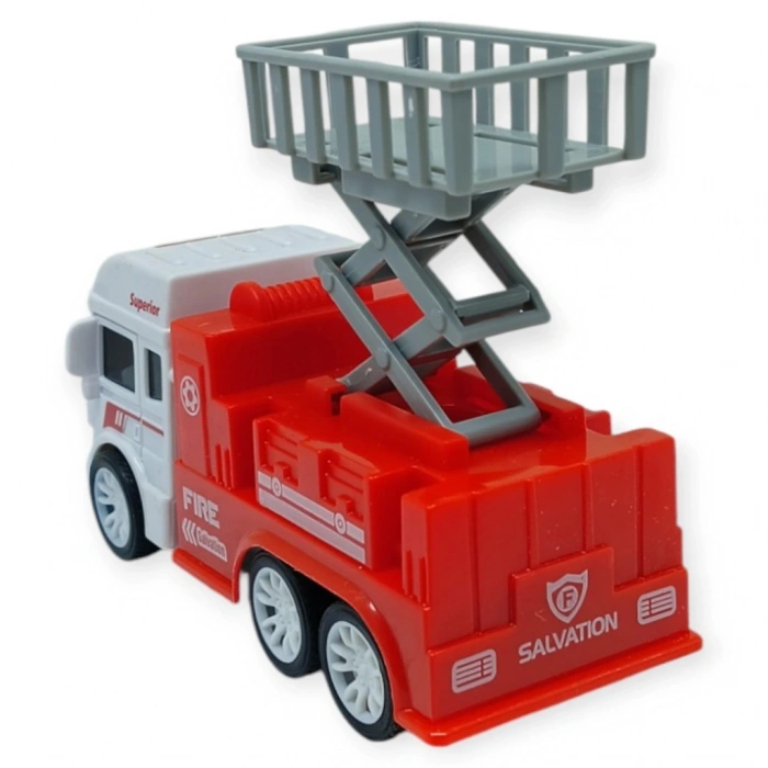 İş Makinaları Serisi - Sürtmeli İtfaiye Aracı  cm  - Asansör - 1 ADET
