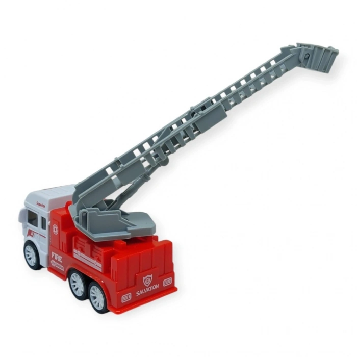 İş Makinaları Serisi - Sürtmeli İtfaiye Aracı  cm  - Merdiven - 1 ADET