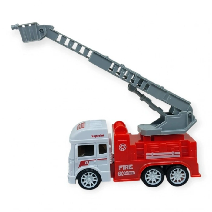 İş Makinaları Serisi - Sürtmeli İtfaiye Aracı  cm  - Merdiven - 1 ADET