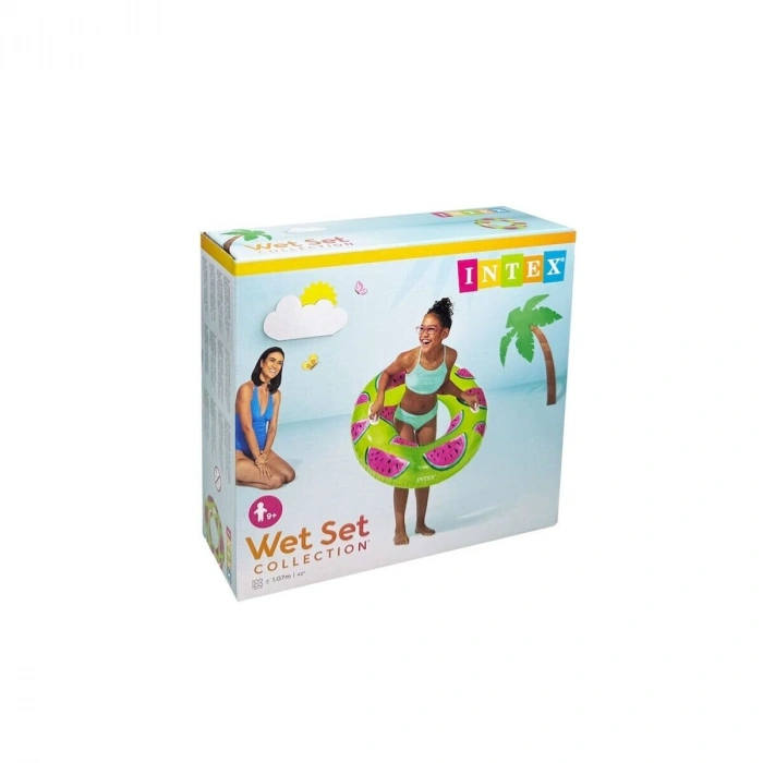 IS56261 Intex Tropikal Meyve Desenli Simit 107 cm (9+ Yaş)