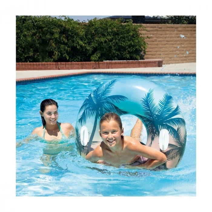 ISC58263 Intex Tutmaçlı Desenli Simit 97 cm