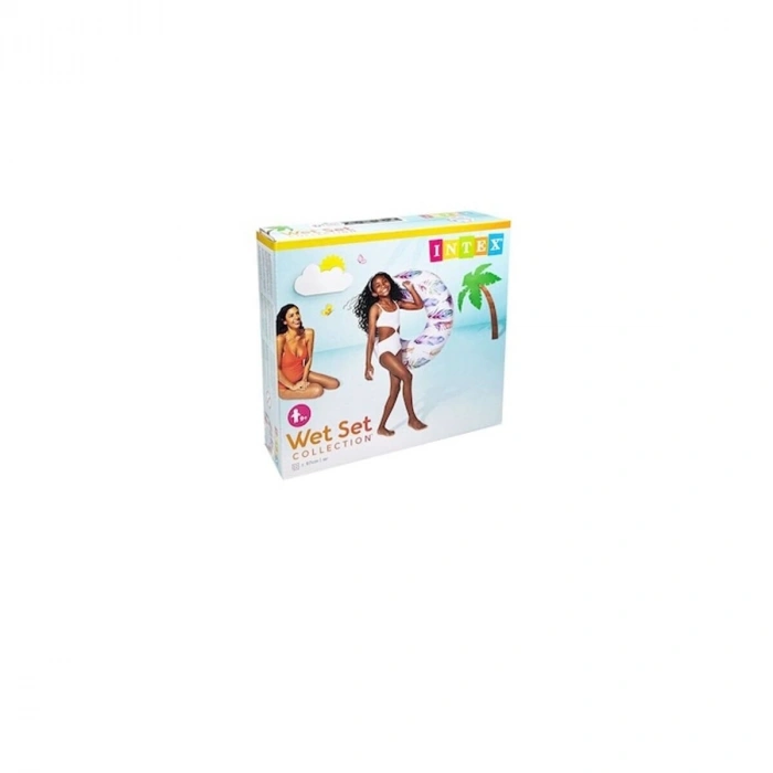 ISC58263 Intex Tutmaçlı Desenli Simit 97 cm