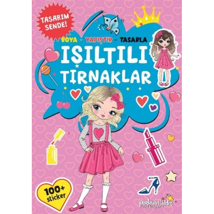 Işıltılı Tırnaklar Boya-Yapıştır-Tasarla