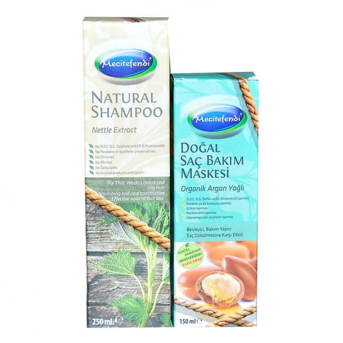 Isırgan Şampuan 250 ML + Argan Yağlı  Maskesi 150 ML