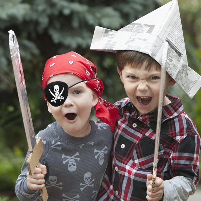 İthal Vinleks Deri Korsan Göz Bandı - Lastikli & Yumuşak