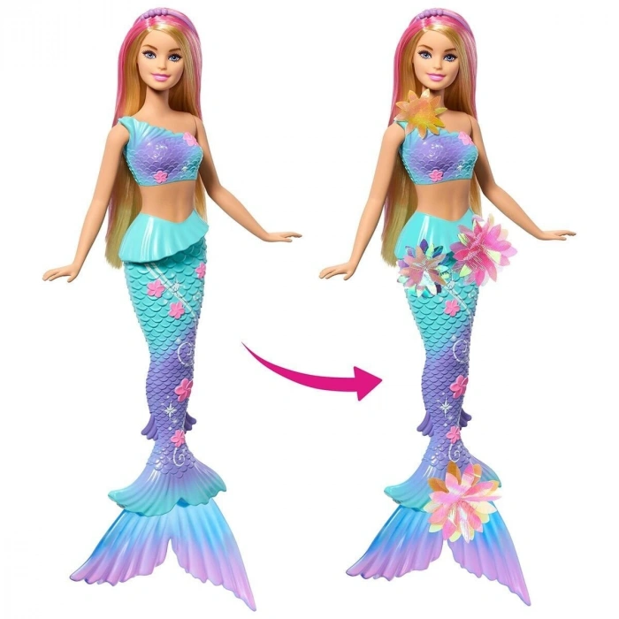 JDM72  Büyülü Çiçekler Deniz Kızı - Flower Magic Mermaid