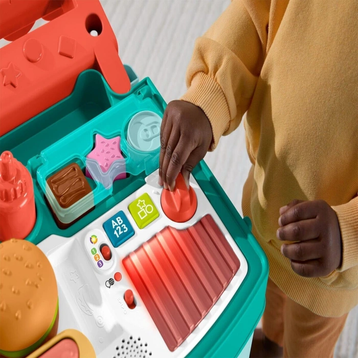 JLM95 Fisher-Price Eğlen ve Öğren 4ü 1 Arada Alışveriş Sepeti Yürüteç