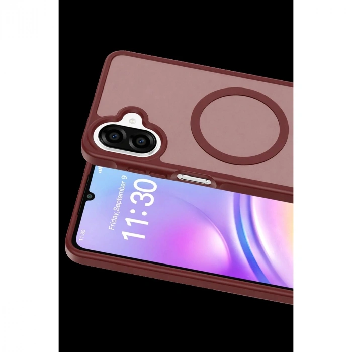 Joko  Galaxy A07 4g Jota Magsafe Kapak - Bordo