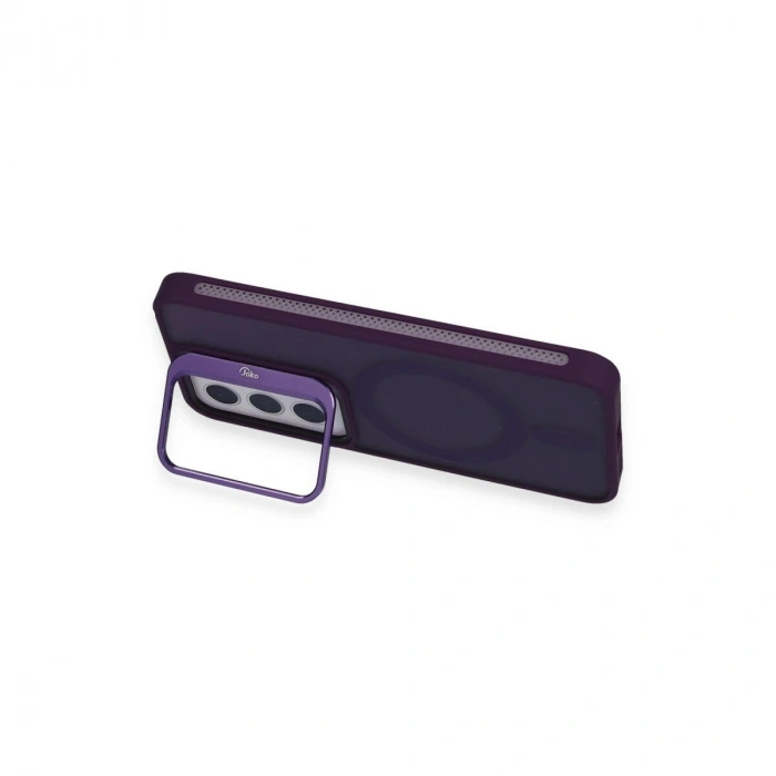 Joko  Galaxy S24 Flet Lens Magsafe Kapak - Derin Mor
