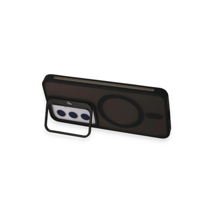 Joko  Galaxy S24 Flet Lens Magsafe Kapak - Siyah