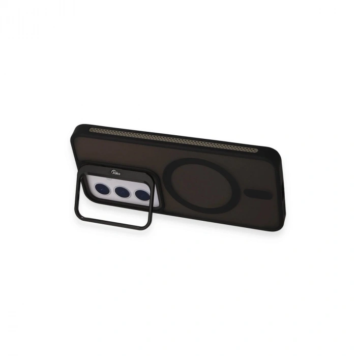 Joko  Galaxy S24 Flet Lens Magsafe Kapak - Siyah