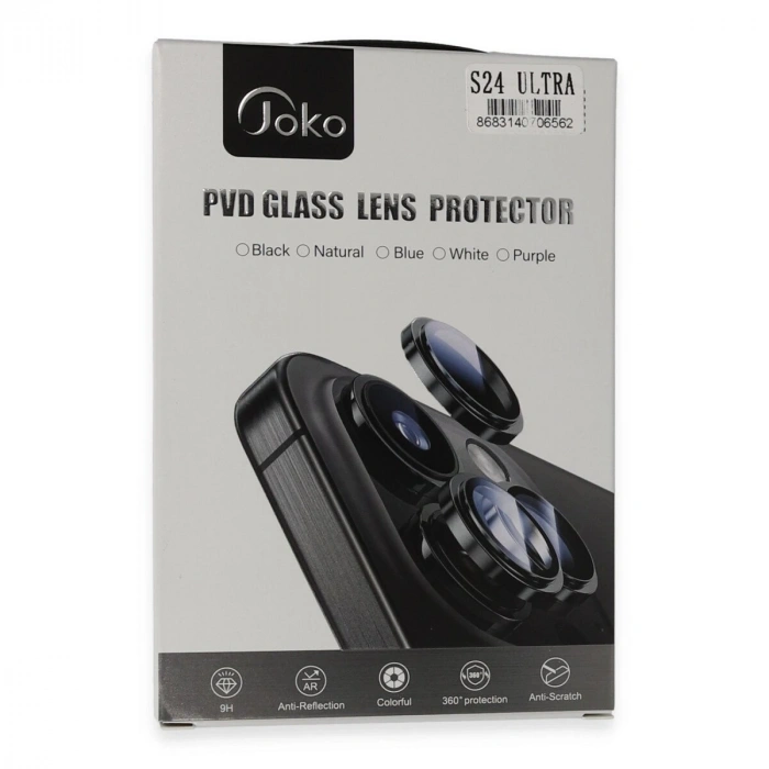 Joko  Galaxy S24 Ultra Pvd Metal Kamera Lens - Derin Mor