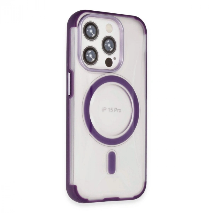 Joko  İphone 15 Pro Hilton Magsafe Kapak - Derin Mor