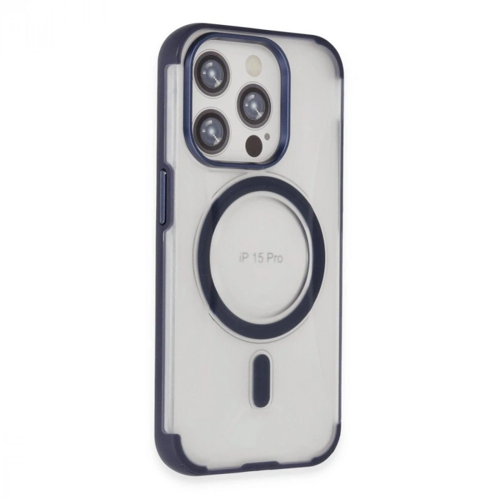 Joko  İphone 15 Pro Hilton Magsafe Kapak - Lacivert