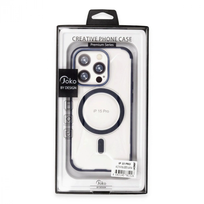 Joko  İphone 15 Pro Hilton Magsafe Kapak - Siyah