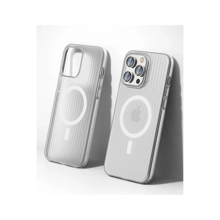 Joko İphone 15 Pro Max Line Magsafe Kapak - Beyaz