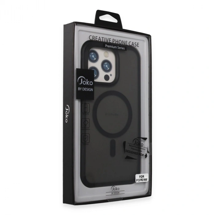 Joko İphone 15 Pro Max Toras Airbag Magsafe Kapak - Siyah