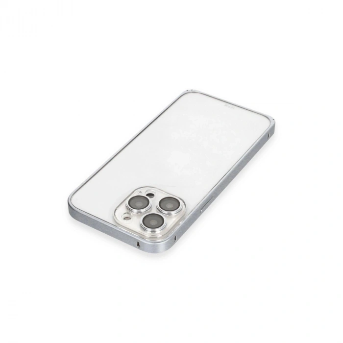 Joko İphone 15 Pro Metal Bumper Mat Kapak - Gri