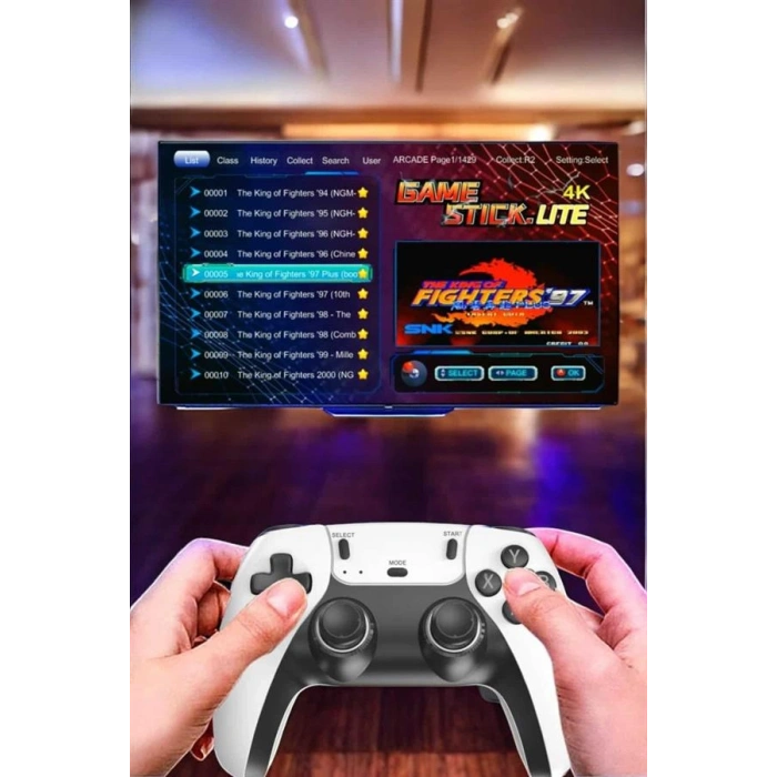 Joystick Çift Kollu Oyun Kolu Retro Oyun Yüksek Çözünürlüklü 3D Game Yeni Nesil