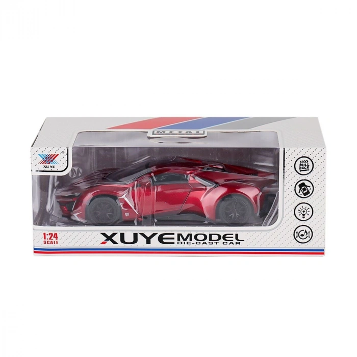 K240A11 Metal Çek Bırak Işıklı ve Müzikli Araba -Canem Oyuncak