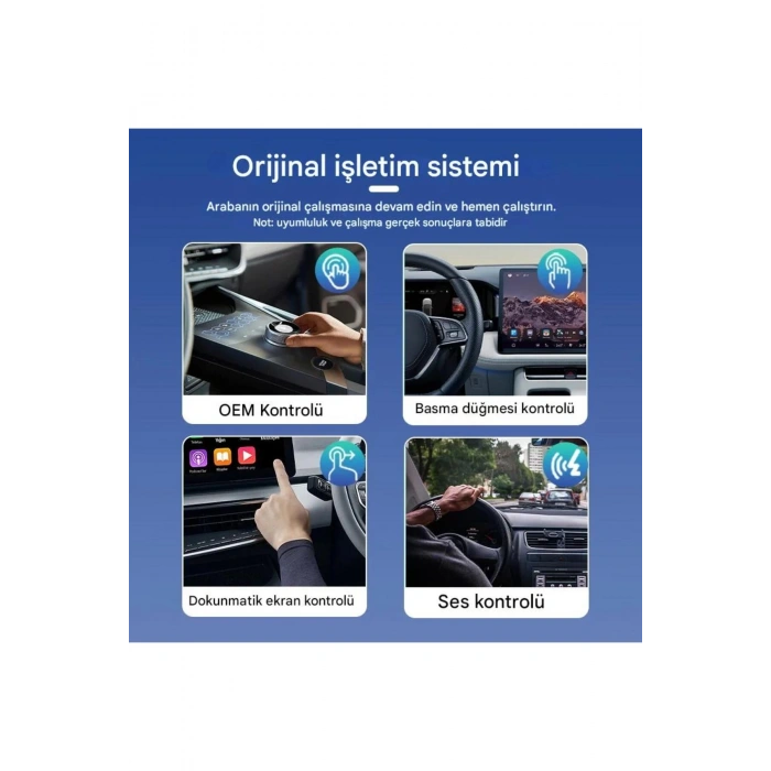 Kablosuz Android Auto/Car Play USB Dongle Cihazı (  )