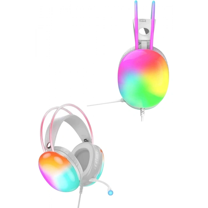Kablosuz Bluetooth Kulaklık RGB Işıklı Kulak Üstü 5.3 Bluetooth Bağlantılı