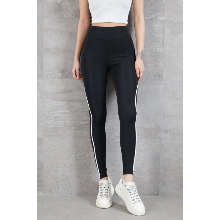 Kadın İ̇nce Şerit Detay Tayt