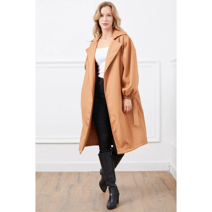 Kadın Kuşaklı Trençkot