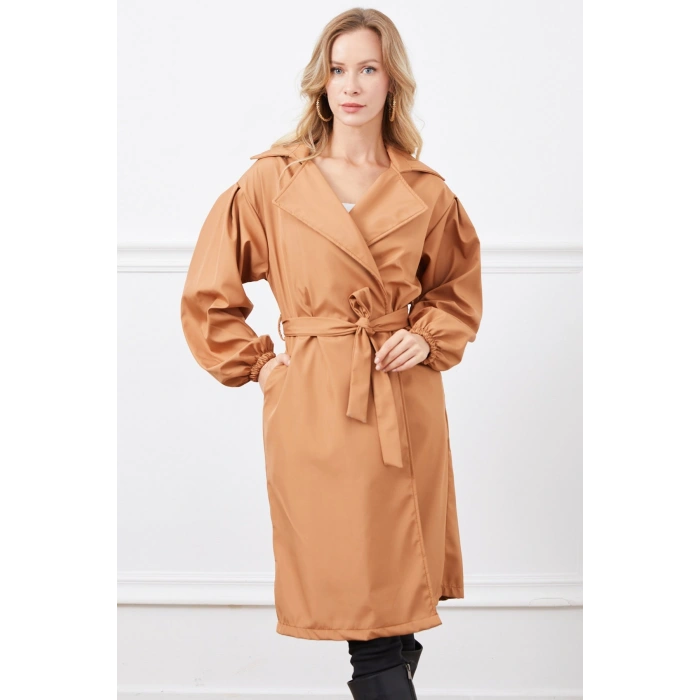 Kadın Kuşaklı Trençkot