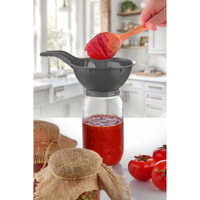 Kanoz Hunisi - Konserve Reçel Hunisi Geniş Ağızlı - Saplı