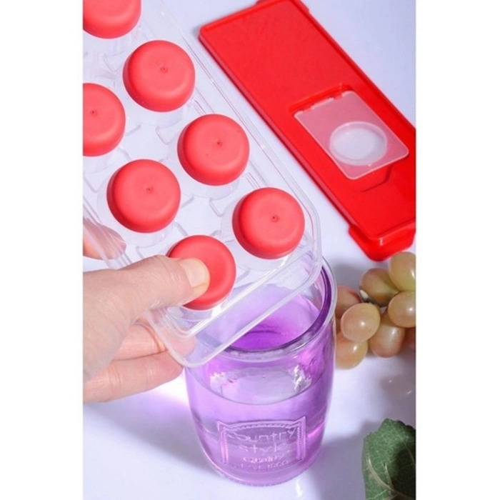 Kapaklı Buz Kalıbı Yapışmaz  Bas Parmak Kolay Çıkar (74)